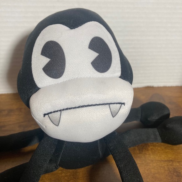 Jakks Pacific Bendy and the Dark Revival Spider Plush Black White Stuffed Toy - Picture 6 of 7